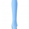 Вибратор с электростимуляцией PHYSICS GALVANI VIBE, силикон, голубой, 21 см