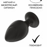 Силиконовая анальная пробка черная S (5.8*2.8cm) 3305-01