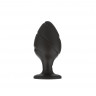 Силиконовая анальная пробка черная S (5.8*2.8cm) 3305-01