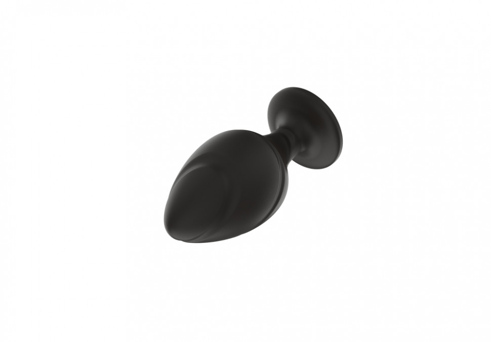 Силиконовая анальная пробка черная S (5.8*2.8cm) 3305-01