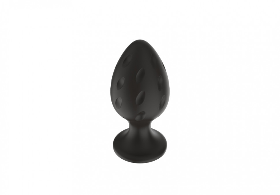 Силиконовая анальная пробка черная S (5.8*2.8cm) 3304-01