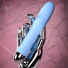 Вибратор с функцией нагрева и пульсирующими шариками PHYSICS FAHRENHEIT, силикон, голубой, 19 см