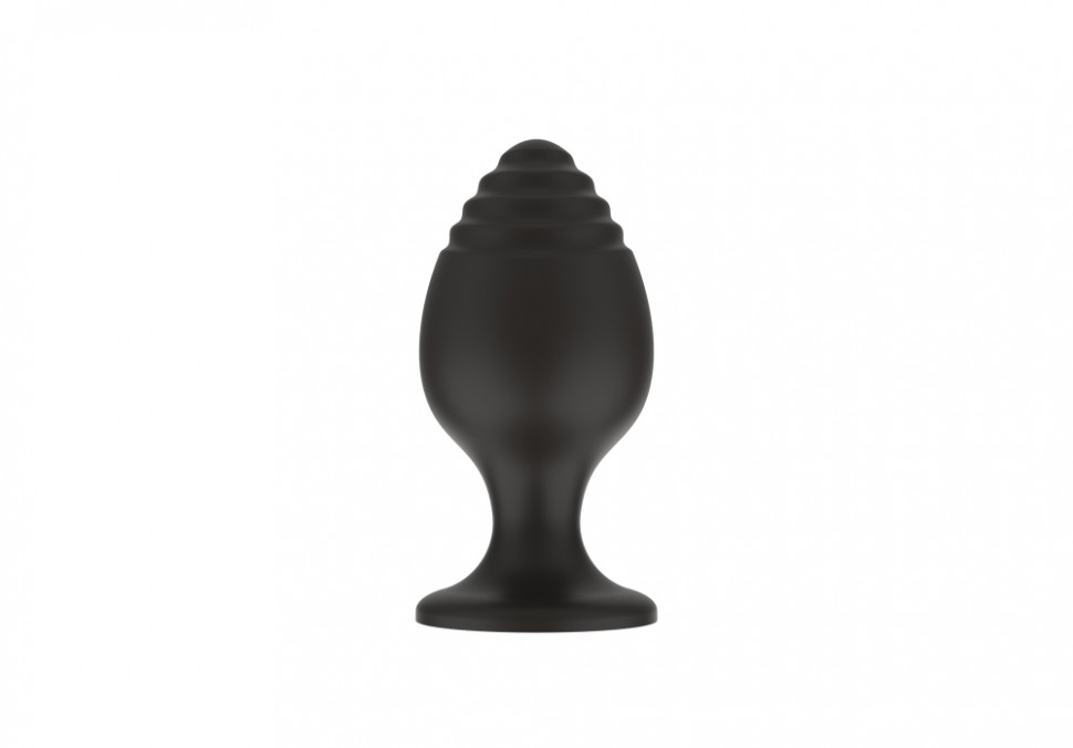 Силиконовая анальная пробка черная S (5.8*2.8cm) 3303-01