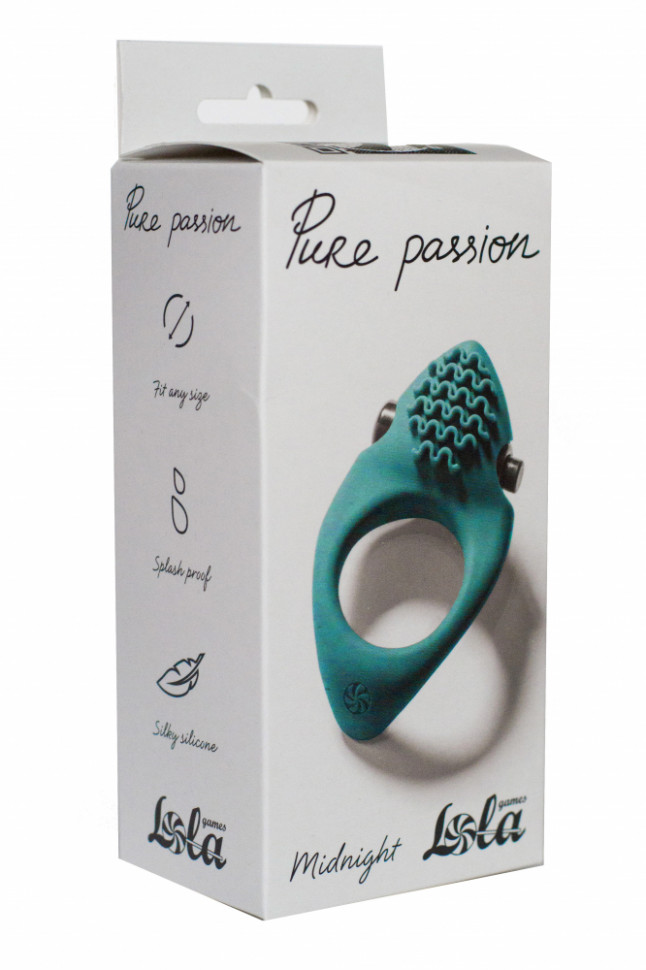 Эрекционное виброкольцо Pure Passion Midnight Green 1300-03lola