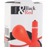 Вибромассажер для сосков Black & Red by TOYFA с грушей, ABS пластик, красный, 8,2 см