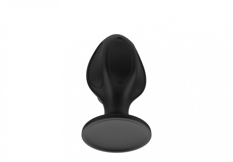 Силиконовая анальная пробка черная M (7.2*3.5cm) 3306-02