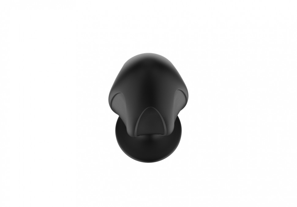 Силиконовая анальная пробка черная M (7.2*3.5cm) 3306-02