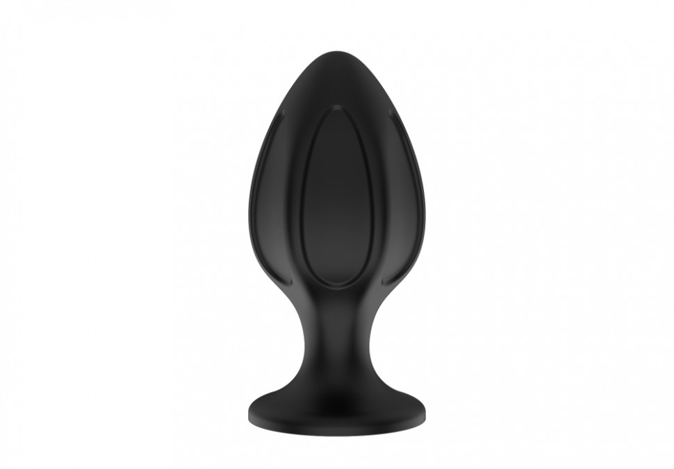 Силиконовая анальная пробка черная M (7.2*3.5cm) 3306-02