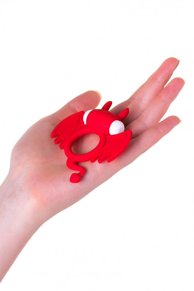 Эрекционное кольцо на пенис JOS SWEET DEVIL, силикон, красный, 8,5 см