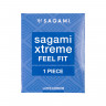 Презервативы Sagami, extreme, feel fit, гладкие, 19 см, 5,1 см, 1 шт.