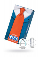 Презервативы VIZIT Large Увеличенного размера 12 шт, латекс, 18,5 см