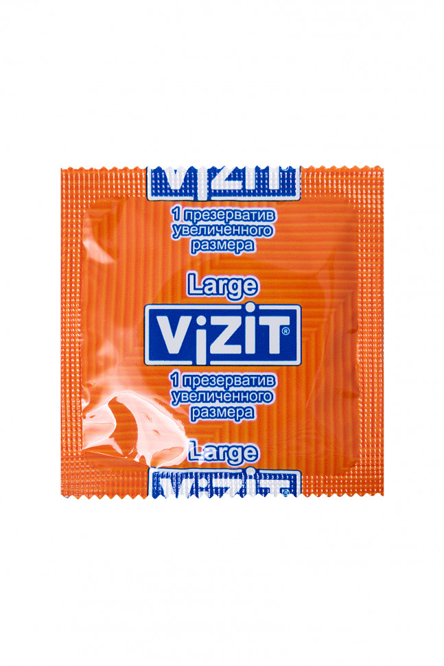 Презервативы VIZIT Large Увеличенного размера 12 шт, латекс, 18,5 см