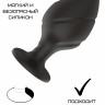 Силиконовая анальная пробка черная M (7.2*3.5cm) 3305-02
