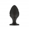 Силиконовая анальная пробка черная M (7.2*3.5cm) 3305-02