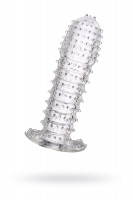 Насадка рельефная TOYFA, TPE, фиолетовый, 12 см