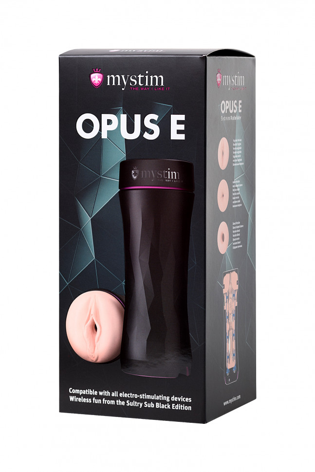 Мастурбатор Mystim Opus E Vagina, TPE, телесный, 21.5 см