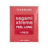 Презервативы Sagami, xtreme, feel long, латекс, 19 см, 5,2 см, 1 шт.