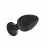 Силиконовая анальная пробка черная M (7.2*3.5cm) 3304-02