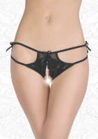 Стринги с бусинами черные 2834-50-52