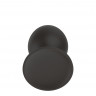 Силиконовая анальная пробка черная M (7.2*3.5cm) 3303-02
