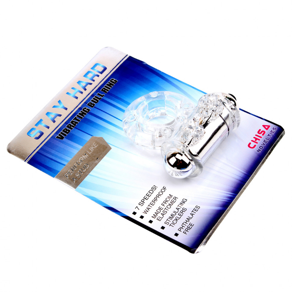 Виброкольцо Vibrating Bull Ring Blue CN-330377002