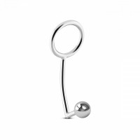 Эрекционное Кольцо с Анальной Пробкой Sinner Metal Cock Ring With Anal Plug Size S SIN115