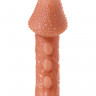 Насадка KOKOS с дополнительной стимуляцией , реалистичная,TPE, телесный, 14.7 см
