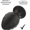 Силиконовая анальная пробка черная M (7.2*3.5cm) 3302-02