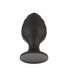 Силиконовая анальная пробка черная M (7.2*3.5cm) 3302-02