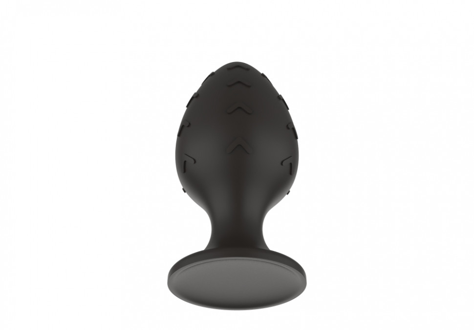 Силиконовая анальная пробка черная M (7.2*3.5cm) 3302-02