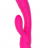 Вибратор с клиторальным стимулятором Nalone PureX2, силикон, розовый, 20,7 см