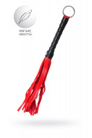 Флоггер Anonymo #0003, PU кожа, красный, 28 см