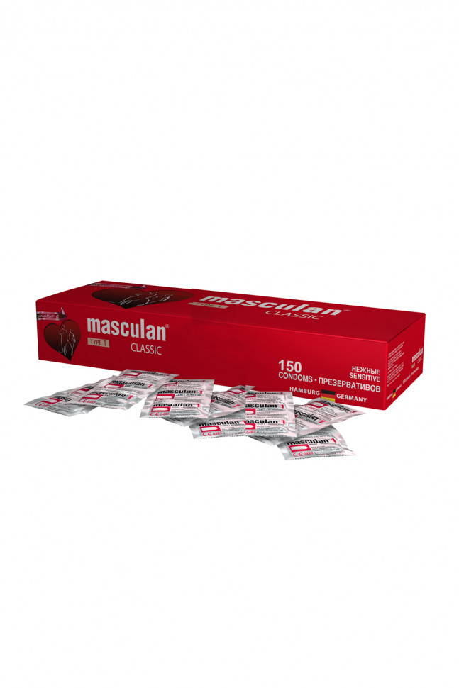 Презервативы Masculan Classic 1,  150 шт/упак..  Нежные (Senitive)