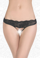 Стринги с бусинами черные 2832-54-56