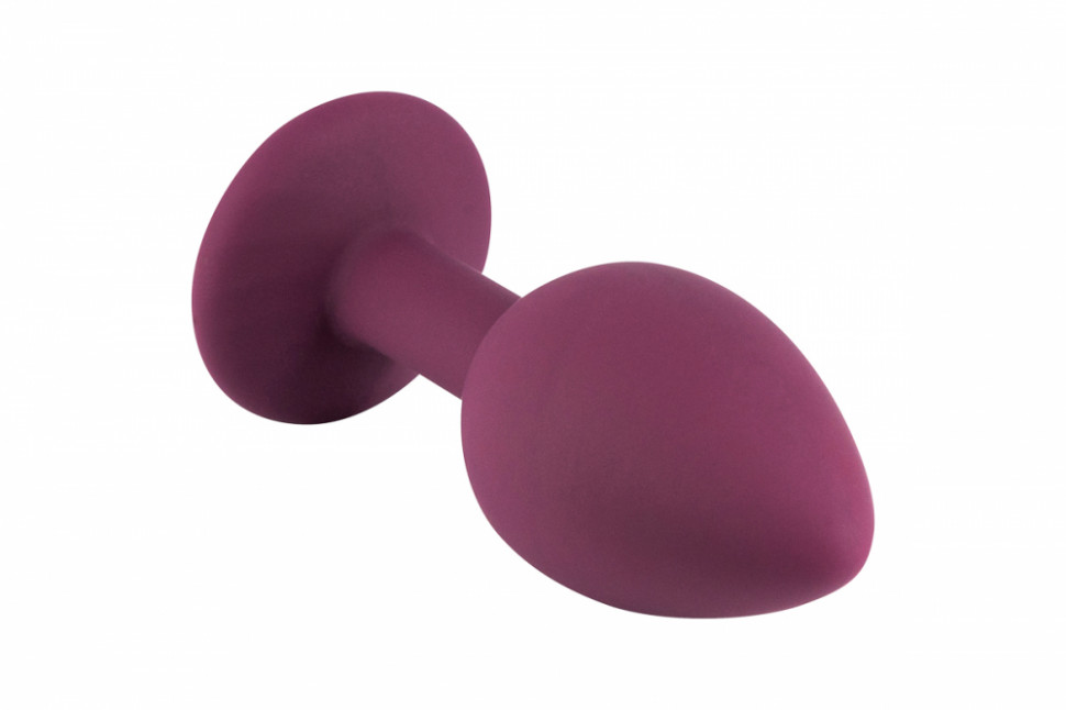 Темно-красная силиконовая пробка с прозрачным кристаллом S 3309-01