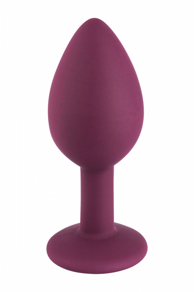 Темно-красная силиконовая пробка с прозрачным кристаллом S 3309-01