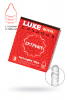 Презервативы Luxe, royal, extreme, 18 см, 5,2 см, 3 шт.