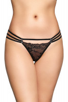 Стринги со стразами SoftLine Collection, красный, S/M