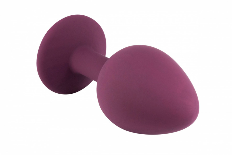 Темно-красная силиконовая пробка с прозрачным кристаллом M 3309-02