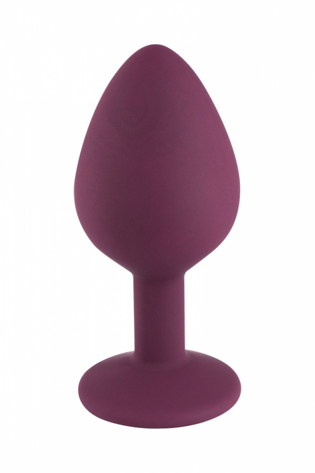 Темно-красная силиконовая пробка с прозрачным кристаллом M 3309-02