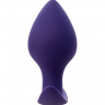 Анальная втулка ToDo by Toyfa Glob, силикон, фиолетовая, 8 см, Ø 4 см