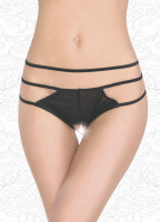 Стринги с жемчугом черные 2831-42-44