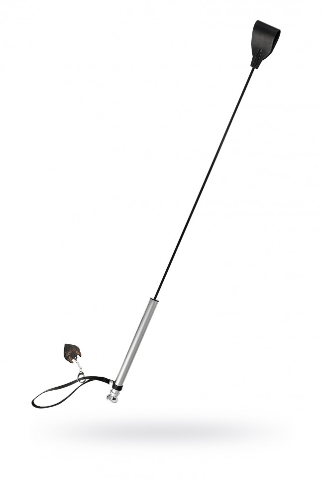 Стек с металлической рукоятью, модель 2 Pecado BDSM, натуральная кожа, черный