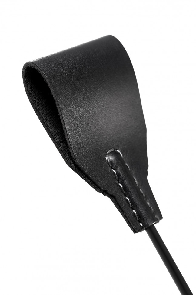 Стек с металлической рукоятью, модель 2 Pecado BDSM, натуральная кожа, черный