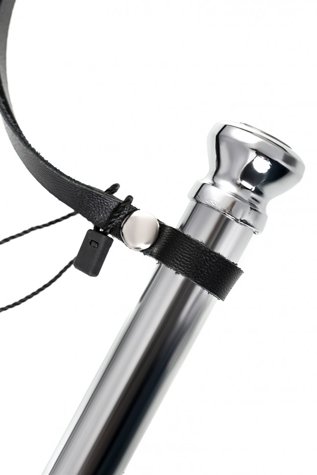 Стек с металлической рукоятью, модель 2 Pecado BDSM, натуральная кожа, черный