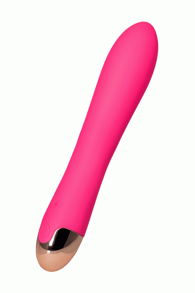 Вибратор-ротатор Штучки-дрючки, 4 режима ротации+1 режим вибрации, силикон, розовый, 11 см