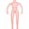 Кукла надувная Nurse Emilia реалистичная голова,брюнетка, TOYFA Dolls-X, с двумя отверстиями,вставка: вагина- анус,костюм медсестры, 160 см