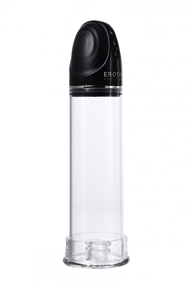 Помпа для пениса Erotist Man up pump, вакуумная, полуавтоматическая, ABS пластик, прозрачная, Ø 8 см