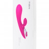 Вибратор с клиторальным стимулятором Nalone Rhythm, силикон, розовый, 21,6 см