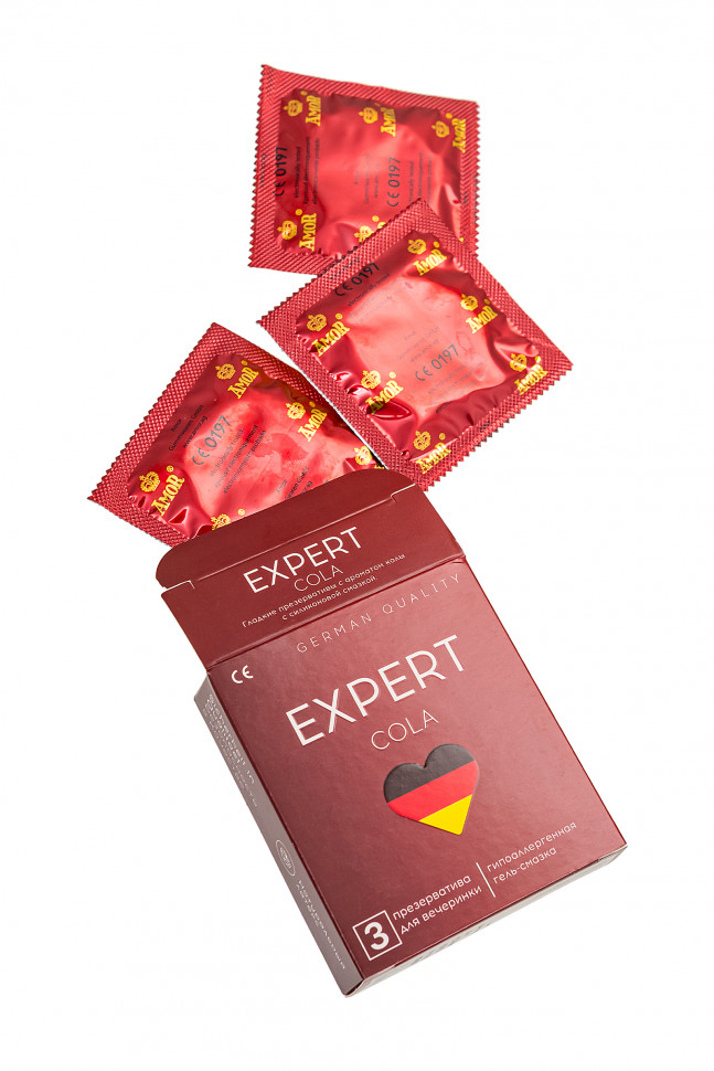 Презервативы EXPERT Cola Germany 3 шт. (аромат Колы)